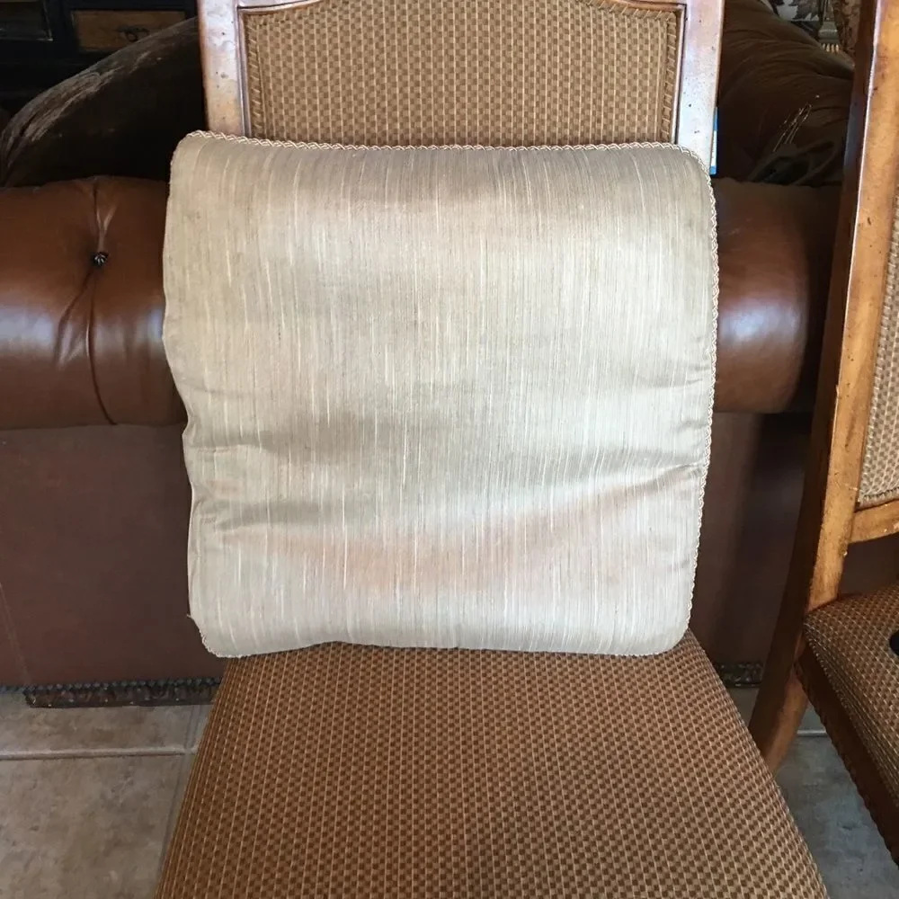HIGH END Taupe Stripe Textured Pillow